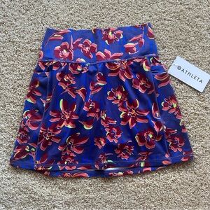 Athleta Salutation Stash Skort Powervita Floral Size XS NWT‎